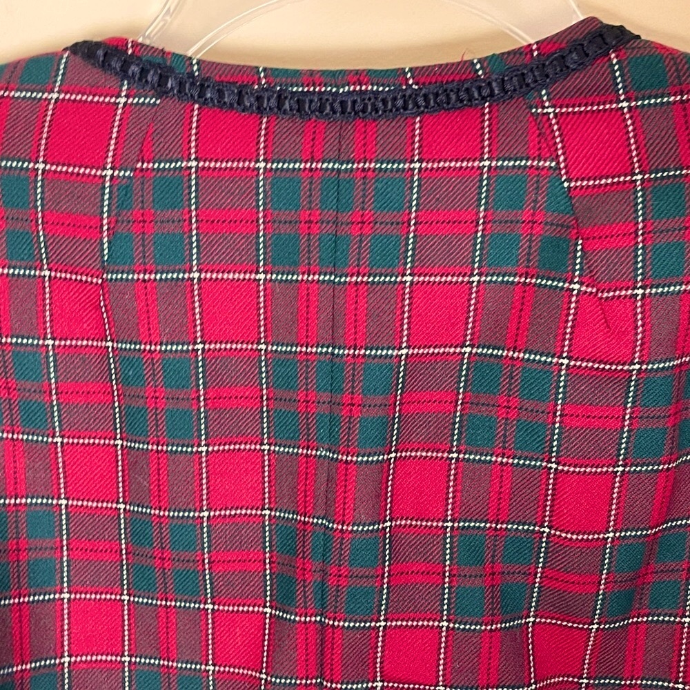 Vintage Pendleton Plaid Tartan Wool Jacket Blazer Women's Size 14 - Picture 4 of 10